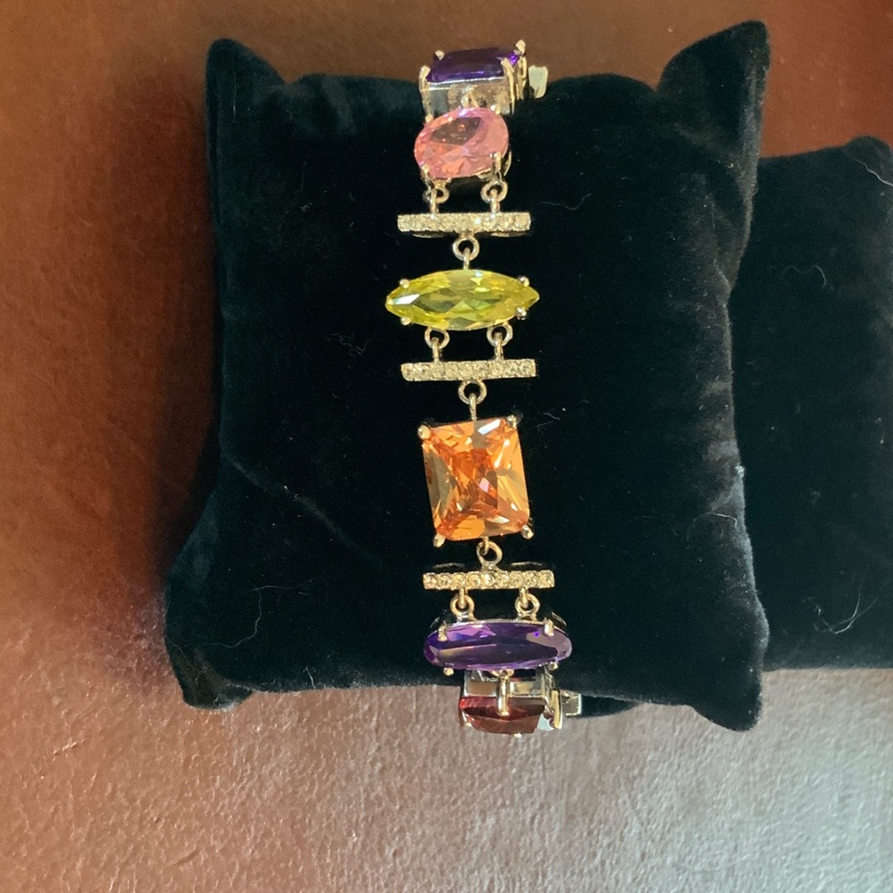 Park Lane Gold-Tone Bracelet with Multicolor Gemstones
